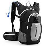HOMIEE Fahrradrucksack Herren Damen Wasserdicht MTB Trinkrucksack Sportrucksack Ultraleicht Fahrrad Motorrad Mountainbike Rucksack mit Trinkblase für Laufen Wandern Joggen Trailrunning Radfahren