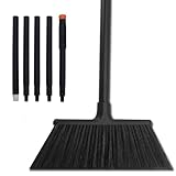 Xifando 137,2 cm Langer Haushaltsbesen mit Eisenstiel – Verstellbarer, robuster Besen für Innen- und Außenreinigung, geeignet für Häuser, Garagen, Küchen, Badezimmer, Einkaufszentren, Büros und Höfe