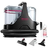WECLEAN C3 Nasssauger Polsterreiniger Gerät,Fleckenreiniger für Teppiche, Sofas, Treppen, Fenster, Spiegel, Polstermöbel, Autos, 600 Watt, 15KPa,Schwarz/Rosa
