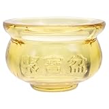 PAMINGONO Goldfarbene Cornucopia Deko Schale mit Feiner Verarbeitung Feng Shui Wohlstandsornament für Büro Wohnzimmer Schreibtisch und Wohnraumgestaltung