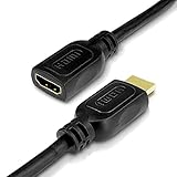 PerfectHD 4K HDMI Kabel Verlängerung | Ultra HD 2160p | Full HD 1080p | High Speed Ethernet | 3D | ARC | CEC | UHD Verlängerungskabel | 0,5 Meter