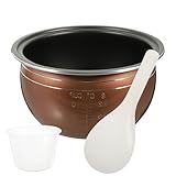 LOORGVEL Antihaft Aluminium ersatzkochbehälter für Reiskocher Rostschutz Vielseitiger Küchenzubehör Topf Kompatibel mit Induktionsherd für Zuhause Hotel Wohnheim