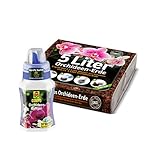 Orchideen-Set für Umtopfen | Orchideentopf Mischung 5L | Orchideen-Dünger 0.25L | Für alle Orchideenarten | Stimuliert das Wurzelwachstum | Für gesundes Wachstum | Set für den Gärtner