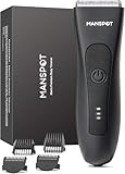 Intimrasierer Mann, Manscaped Rasierer Herren Intimbereich, Intim rasierer männer, Body Groomer Men, körperhaartrimmer, Wasserdichter Nass/Trocken Shaver, 20-fache Nutzung nach dem Aufladen