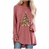 PTLLEND Christmas Activewear Hosen für Damen bademode Damen große größe gr. Cup f Bodies Damen Set Hosen Damen schwarz Strickjacken für Herren Pullover Damen elegant schwarz Hosen Damen(Red, XL)