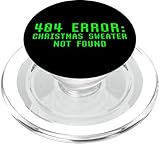 404-Fehler: Weihnachtspullover wurde nicht gefunden. Lustig, nerdig, nerdig, hässlich PopSockets PopGrip für MagSafe