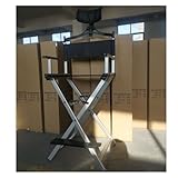 ZYAGH Freizeitstuhl Regiestuhl Faltbarer Kleinpaket Aluminiumlegierung Klappstuhl Outdoor Make-up-Stuhl(Silver-pilow)