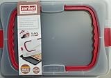 Zenker Blechkuchen-Container - Backblech mit Deckel - mit Transporthaube - Transportabdeckung