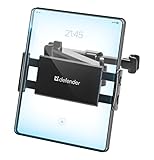 Defender CH-226 Verstellbarer Tablet- und Handyhalterung fürs Auto, Kopfstütze Autohalterung für Tablet, Ipad, iPhone, Smartphone, KFZ Tablet Halterung für Rücksitz 110-190 mm, schwarz