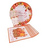 BEBEMOKO 1 Satz Thanksgiving-geschirr Teller Zum Servieren Von Speisen Thanksgiving-parteibevorzugung Ernteparty-teller Vorspeisenteller Herbstblatt-pappteller Fallendes Geschirr Papier