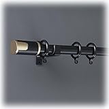 Stille Gardinenstange, stabile Aluminium-Gardinenstange für Wohnzimmer und Schlafzimmer, verstellbar, 14,2 m, Wandmontage, schwarz, 3,9 m Länge, perfekt für Heimdekoration