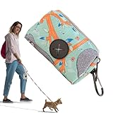 Tragbarer Kotbeutelspender für Hundekotbeutel mit bedrucktem Design für Reisen, Zuhause, Spaziergänge, Wandern, Camping