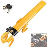 KEELYY Lenkradkralle, Lenkradschloss für Auto, Wegfahrsperre Auto Lenkrad, Universal Lenkradkralle zur Diebstahlsicherung, Verstellbar für Auto, Wohnmobil, Wohnwagen