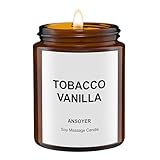 ANSOYER Massagekerze, feuchtigkeitsspendend und nahrhaft für Home SPA (Tabak Vanille)