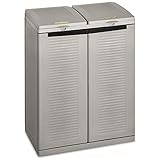 Terry, Ecocab 2 , Schrank zum Mülltrennen, für den Innen- und Außenbereich, 2 separate Fächer - 68x39x88,7 cm