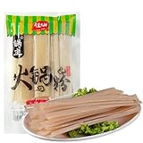 WSYLS-Original Chinesische Breite Reisnudeln 100g – Vegan, glutenfrei – Ideal für Hotpot, Pfannengerichte & Suppen