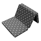 Bambini Kinder - Reisebettmatratze Dots grau 120 x 60 cm mit 5 cm Komforthöhe
