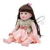Wiedergeborene Babypuppe – PVC 55x25cm | -Schmetterlings-Reborn-Puppen | Lebensechtes Spielzeug Für Neugeborene Und Kleinkinder | Realistische Soft-Touch-Figur Für Kindergarten-Rollenspiele, Erzie