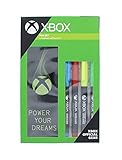 Xbox Stationery Geschenkset | 4 x Fineliner Stifte und Bleistift Dose Geschenk-Set | X Box Zubehör | Schreibwaren Set | Mal- & Schreibstifte | Schulanfang | Schreibwarenbedarf