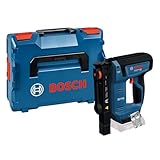 Bosch Professional 18V System Akku-Holzklammerer GTH 18V-14 (inkl. L-BOXX 136, Gürtelhaken)