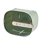 Wresetly 1 x Taschentuchbox, Papierhandtuchhalter für Küche, Büro, Behälter, Baby-Feuchttücher, Papier-Aufbewahrungsbox, hellgrün