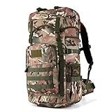 FBHDKJNFG Bergsteigen Wandern Rucksack, 60L Rucksack Wasserdichter Rucksack(C132)