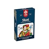 ASS Altenburger FSC Skat Leinen, französisches Bild in Faltschachtel, White
