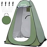 IBVIVIC Pop-up Duschzelt, Umkleidezelt Toilettenzelt Campingzelt mit Tragetasche für Outdoor Strand Angel Camping Wandern, 150x150x190 cm, Grün