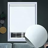 Rollos für Fenster, schnurlos, automatisches Aufsteigen, Frühlingsrollo, wasserdichter Stoff, Verdunkelungsrollos, Anti-UV-Vorhang, für Badezimmer, benutzerdefiniert