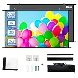 Projektionsleinwand 16:9 hängende Beamer-Leinwand 100-zoll Kinoleinwand für den Innenbereich mit 4K Full HD 3D Beamer leinwand Rollo für die Wandmontage Rollo-Leinwand