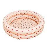 Aufblasbarer Babypool – Hautsicherer kleiner Kinderpool | multifunktionaler faltbarer runder Polsterpool | platzsparender runder Swimmingpool | Außenkinder Badepool | Weiche Polsterung Pool für