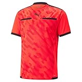 PUMA Herren Teamliga Referee Jersey Schiedsrichter-Shirt, Red Blast-puma, Schwarz, S EU