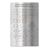 JWQFBC Braille Alphabet Board Braille Board für Erlernen des Englischen Alphabets