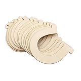 DIY Holzscheiben Holz Ausschnitte unvollendete Holzverzierungen für Heimtextilien Handwerk 24St