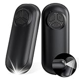 Miaton Elektrischer Handwärmer mit Taschenlampe, Taschenwärmer Wiederverwendbar 6000 Mah, Aufladbar Taschenofen Hand Warmers Outdoor Camping Heizung Geschenke für Männer Frauen Kinder