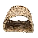 PEPLAYTAL Natürlicher Grastunnel Und Nest Für Kleine Haustiere, Handgewebt Für Kaninchen, Meerschweinchen, Chinchilla, Frettchen, Atmungsaktiv Und Leicht Zu Reinigen