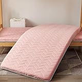 Tragbare Bodenmatratze, 8 cm dick, aufrollbar, japanischer Stil, für Einzel-/Doppelbett, perfekt für Schlafsäle, Schlafzimmer und Mietwohnungen, 85 x 195 cm Gästematratze