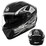 Gwtdtoad Motorradhelm Motorrad Klapphelm Mit Doppelvisier Integralhelm Fullface Helm Rollerhelm Sturzhelm Modularer Helm Für Männer Und Frauen, Alle Jahreszeiten 54–61 cm