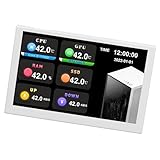 Elprico IPS USB Mini -Bildschirm 5 Zoll 800 X 480 Auflösungs -Subbildschirm PC Monitor, Einfache Verbindung für die Arbeit von Fachleuten (White)