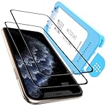 DEINODON Premium für Panzerglas für iPhone 11 Pro/XS/X [Full Screen], [Auto-Installation] 100% Ohne Blasen, Ultra Hart 9H+ Schutzglas Stoßfest Kratzfest Hüllenfreundlich Keine Fingerabdrücke, 2 Stück