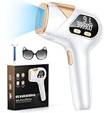 Glattol 3-in-1 IPL Hair Removal Devices, 9 Energy Levels and 3 Functions HR/SC/RA Laser Hair Removal, 999,900 Light Pulses, Painless Hair Removal Device for Men, Women, Body