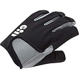 Gill Deckhand Segelhandschuhe – Kurzer Finger mit ¾ Langen Fingern – 50+ UV-Sonnenschutz und Wasserabweisend