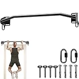 Kipika Klimmzugstange zur Wandmontage, Pull Up Bar fürs Homegym, türrahmenl belastbar bis zu 200 Kg für diverse Kraftsport Übungen, Portable Fitness pullups Bar, Home Gym System Training