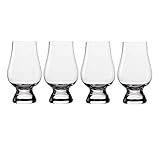 The Glencairn Glas Whiskey Gläser 4er Set/Whisky Glas mit 190 ml Fassungsvermögen/elde Whisky Gläser aus hochwertigem Kristallglas/Whisky Gläser Set spülmaschinentauglich
