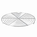 Lacor - 66916 - Kühlgitter aus verchromtem Stahl, kreisförmig, ideal zum Aufstellen von Desserts, Ø 28 x 2 cm, grau.