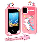 Fullove Mädchen Geschenk 6 7 8 9 Jahre Kinder Smartphone: Geschenke für 6-10 Jährige Mädchen Kinder Handy Geburtstagsgeschenk für Mädchen 7 8 9 10 Jahre Spielzeug ab 10-12 Jahre Rosa Smartphone Pink