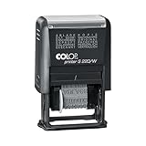 COLOP Wortbandstempel Printer S 220/W, Sprache: Deutsch, Abdruckfarbe: schwarz, 12 vordefinierte Wörter zum Einstellen