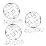 GLEAVI 3 Sätze Maurerabdeckung Anlage Kleine Marmeladengläser Einmachgläser Mit Breiter Öffnung Krüge Mit Deckel Gewürzglas Versiegelung Glasöffner Silver Rostfreier Stahl 6 Stück * 3