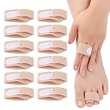 12 Stück Hammerzehen Korrektoren,Gebrochene Zehenschiene,Hammerzehenschienen,Zehenbandagen,Hammerzehenspreizer,Zehenkorrektor,zur Korrektur von Hammerzehen,Gebrochenen Zehen,Krummen Zehe