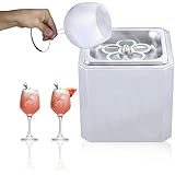KRQDBCZ Glasfroster-Kühler, Sofort-Glaskühler, 6-Sekunden-Blitzgefrierer bis -40°C mit LED-Licht, Professioneller Barkühlbecher für Wein, Cocktail, Champagner